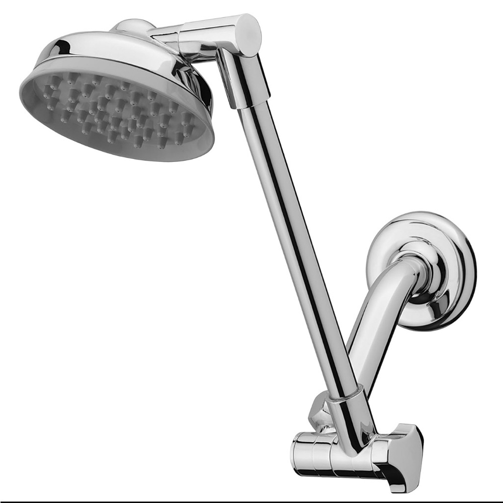 Silver Bath Accessories Modern Shower Fixture